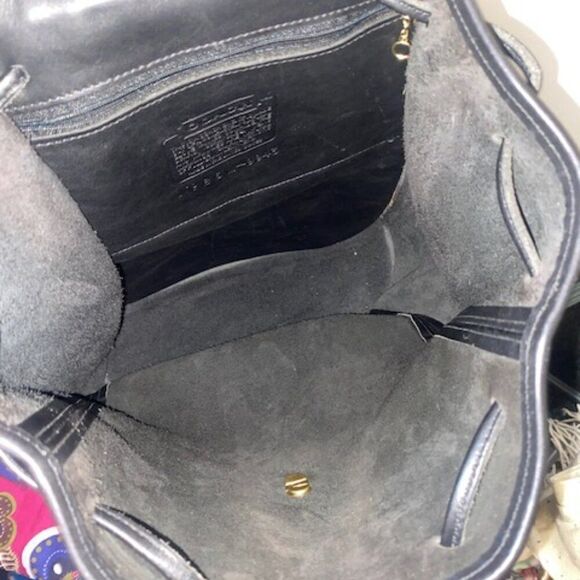 Coach Vintage 9943 Black Leather Backpack - Picture 8 of 12